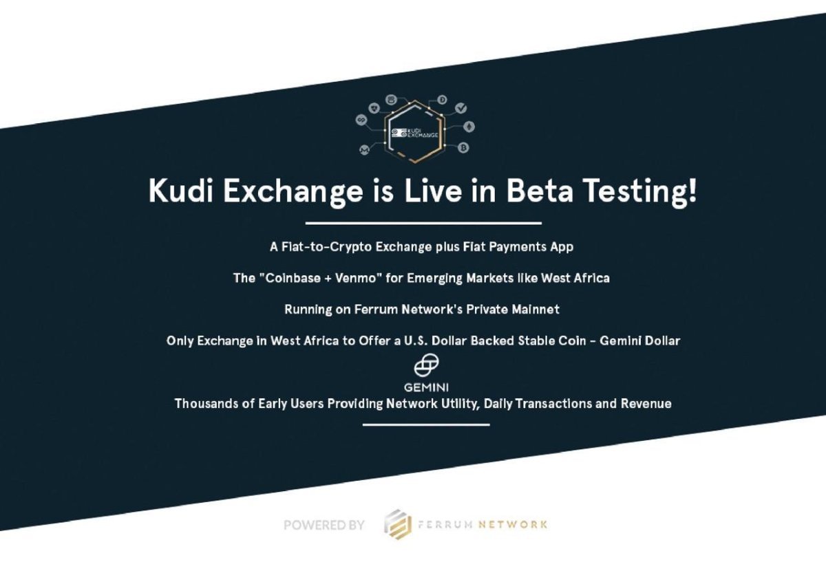 Kudi Exchange is Live in Beta Testing