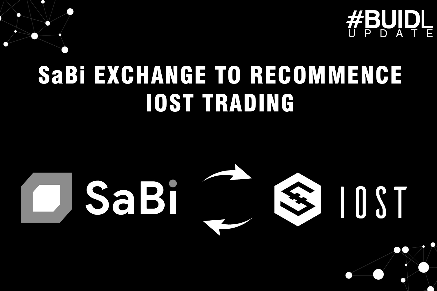 After the IOST, main-net is launched, sabi team will no longer support the deposit and withdrawal of old IOST coins and you can only deposit and withdraw the new coins.