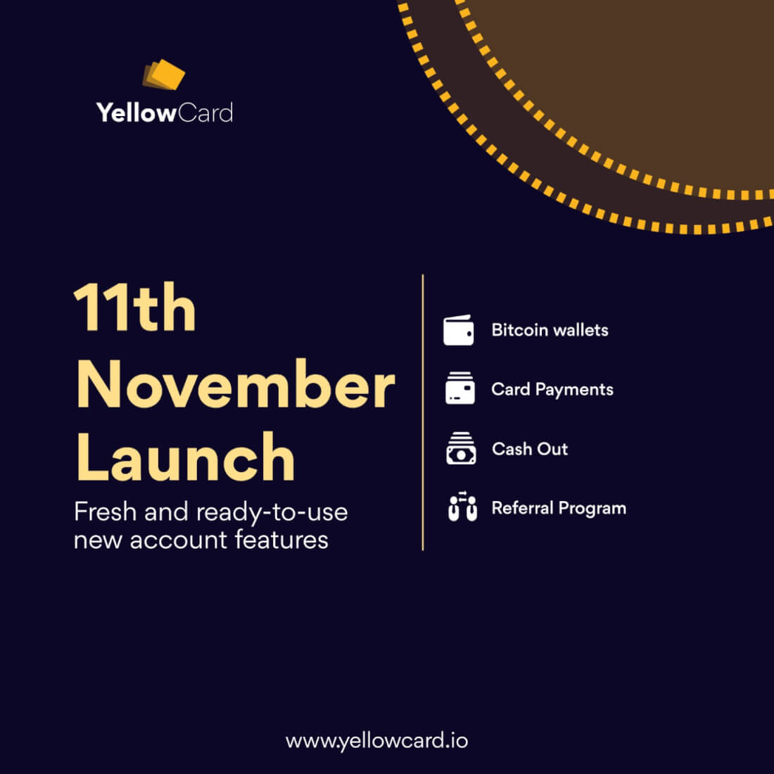 yellow card crypto wallet sign up