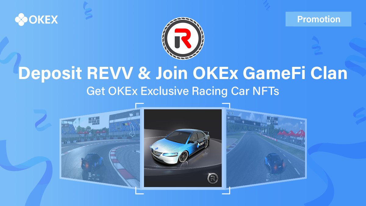 OKEx Lists REVV & to Give Away Exclusive Racing Car NFTs
