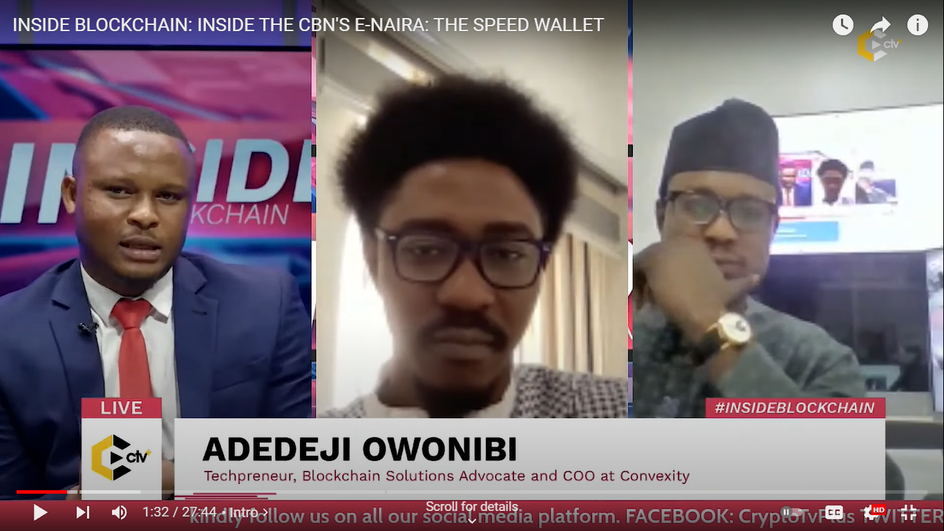 inside the CBN's e-naira; the speed wallet