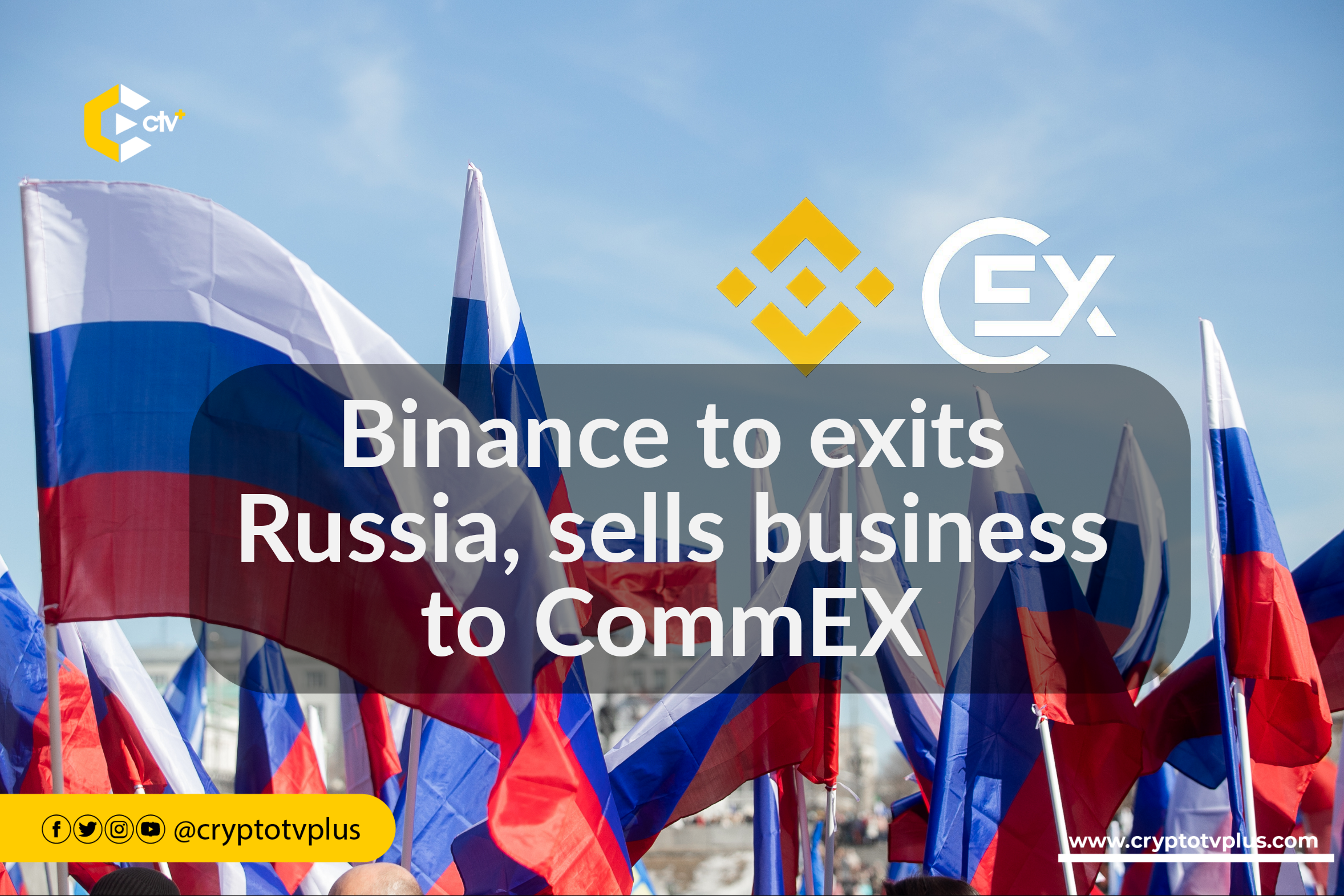 Binance announces withdrawal from the Russian market and sells operations to CommEX. User migration process explained. Learn more.