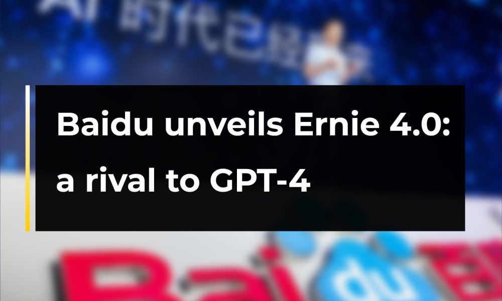 Baidu Unveils Ernie 4 0 A Rival To Gpt 4 Cryptotvplus The Leading