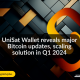 UniSat Wallet will release a Bitcoin scaling solution in Q1 2024. The aim is to provide unique, comprehensible solutions within 30 seconds.