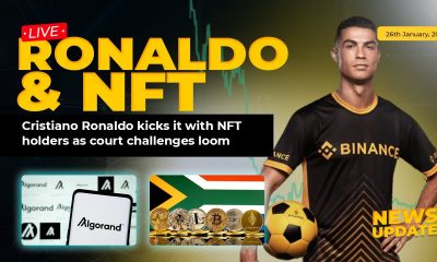 South Africa grants first cryptocurrency licenses, Ronaldo engages with NFT holders, Algorand CEO's hacked account draws attention, OneCoin lawyer sentenced, U.S. government to auction $117 million in confiscated Silk Road Bitcoin.