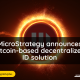 MicroStrategy announces bitcoin-based decentralized ID solution