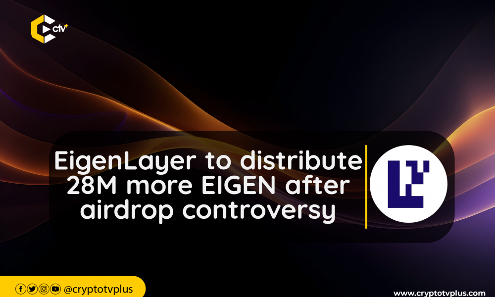 EigenLayer airdrops another 28M EIGEN to 280k wallets after backlash over initial drop's rules